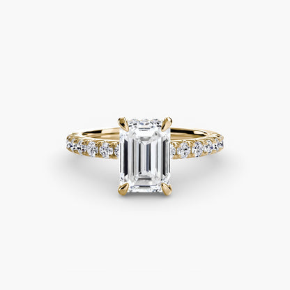 Solitaire with Pavé 6 - AYKA JEWELS