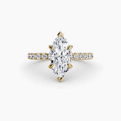 Solitaire with Pavé 6 - AYKA JEWELS