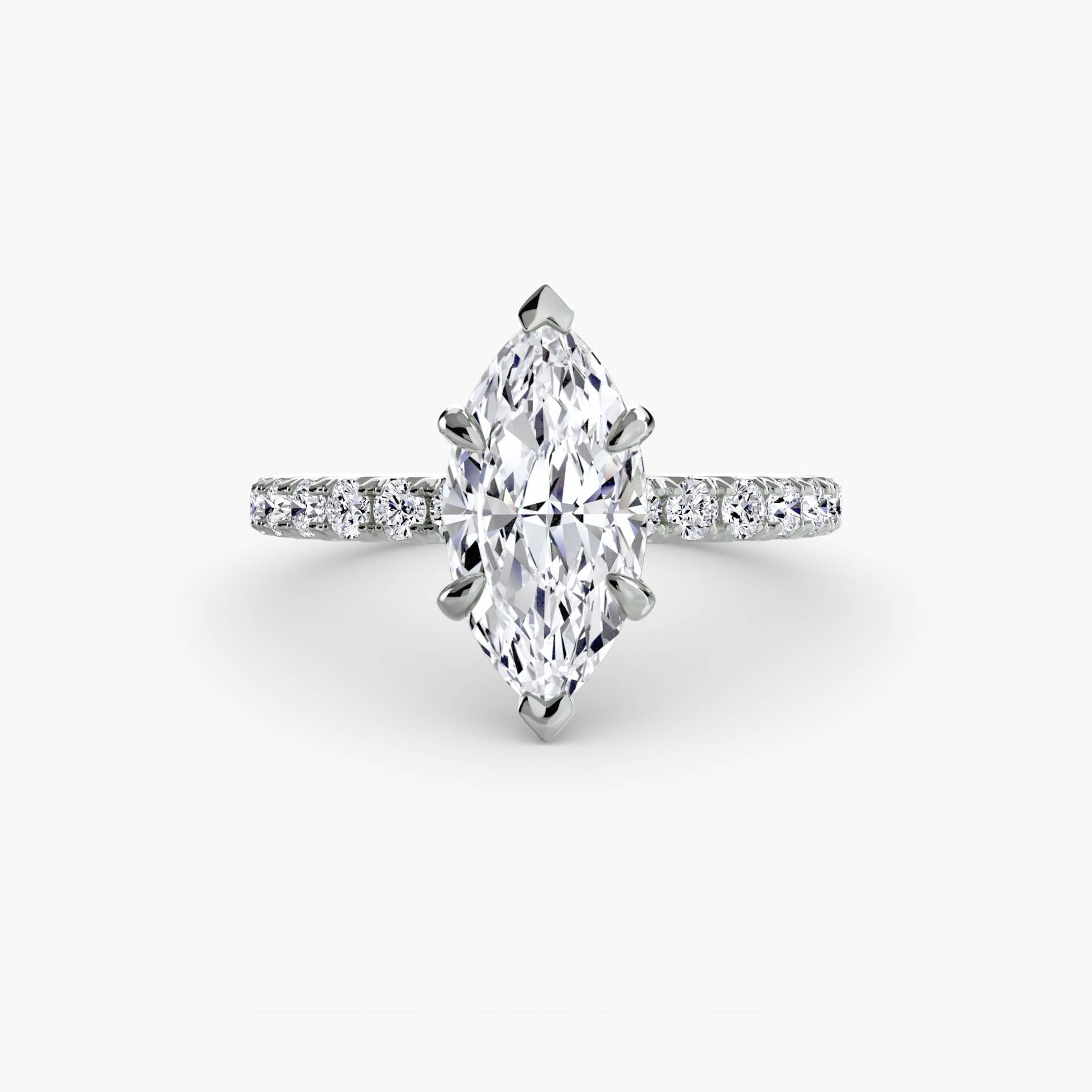 Solitaire with Pavé 6 - AYKA JEWELS