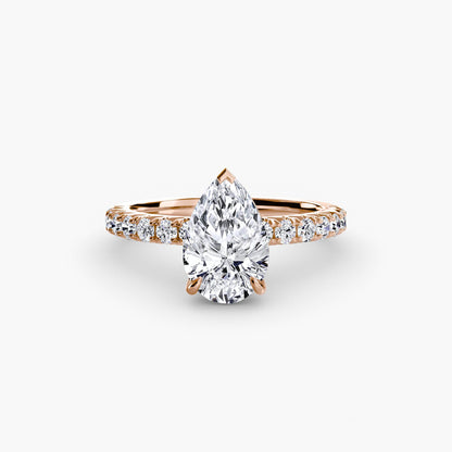 Solitaire with Pavé 6 - AYKA JEWELS