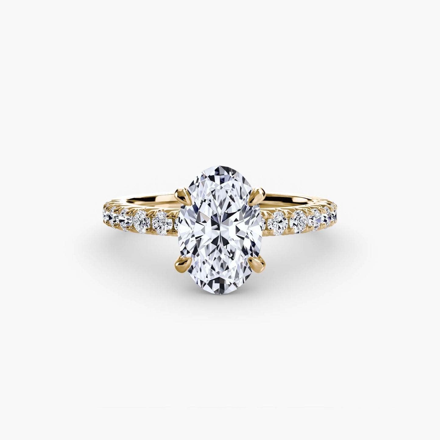 Solitaire with Pavé 6 - AYKA JEWELS