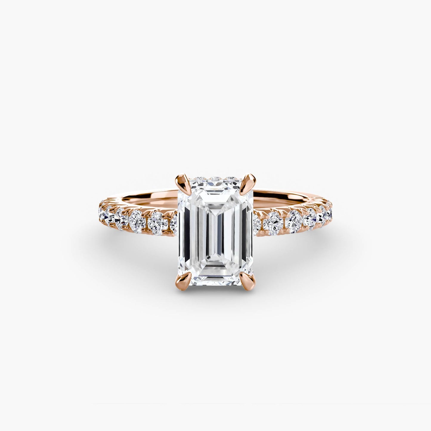 Solitaire with Pavé 6 - AYKA JEWELS