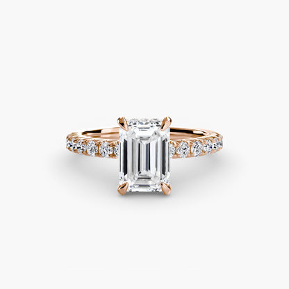 Solitaire with Pavé 6 - AYKA JEWELS