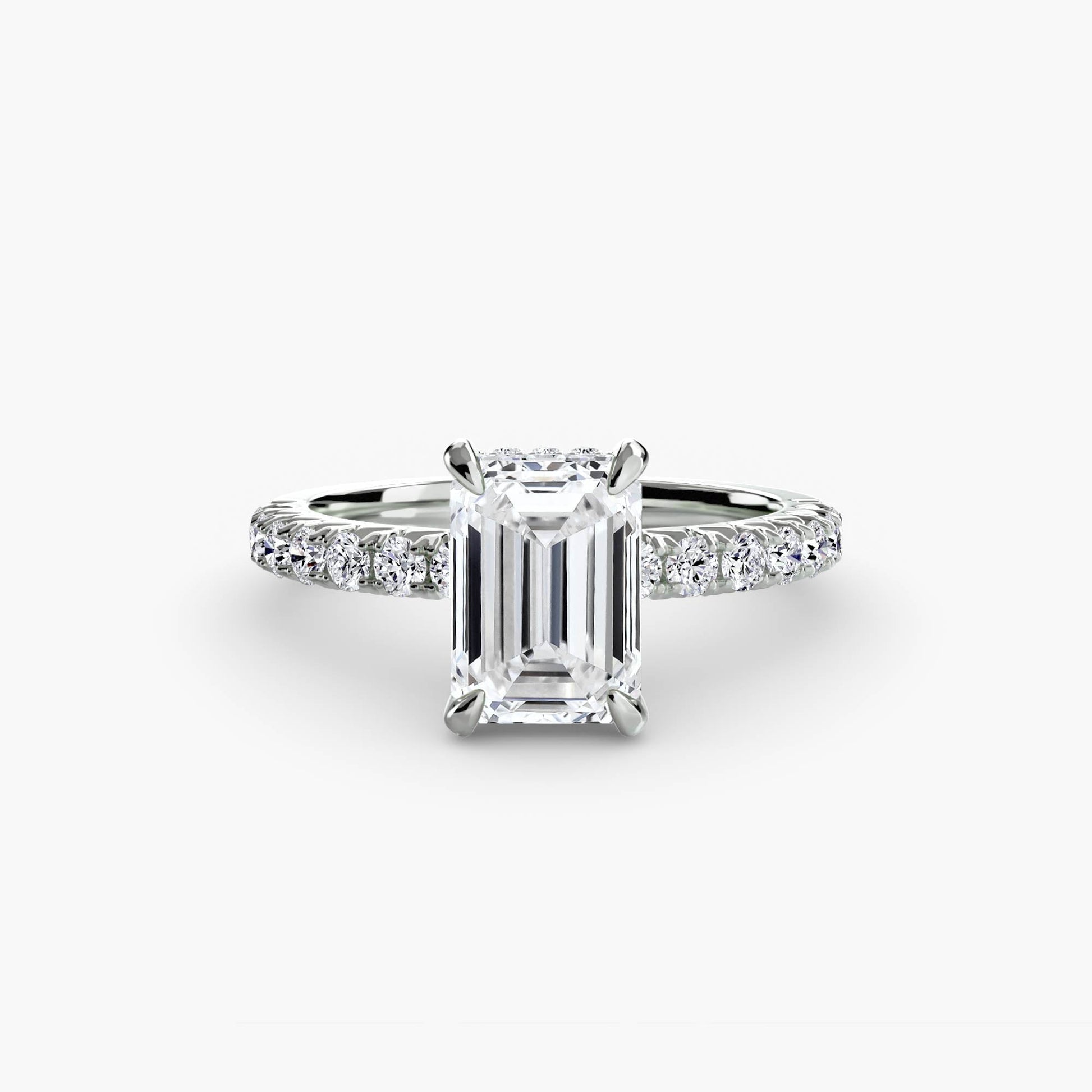 Solitaire with Pavé 6 - AYKA JEWELS