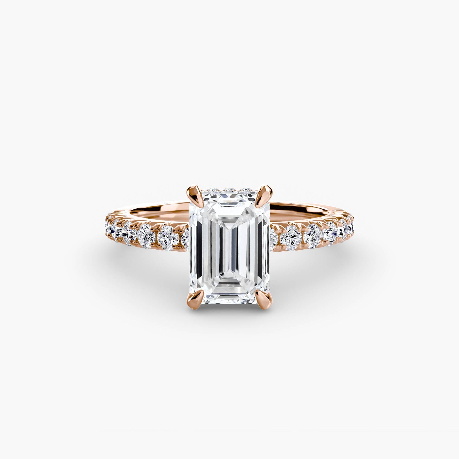 Solitaire with Pavé 6 - AYKA JEWELS