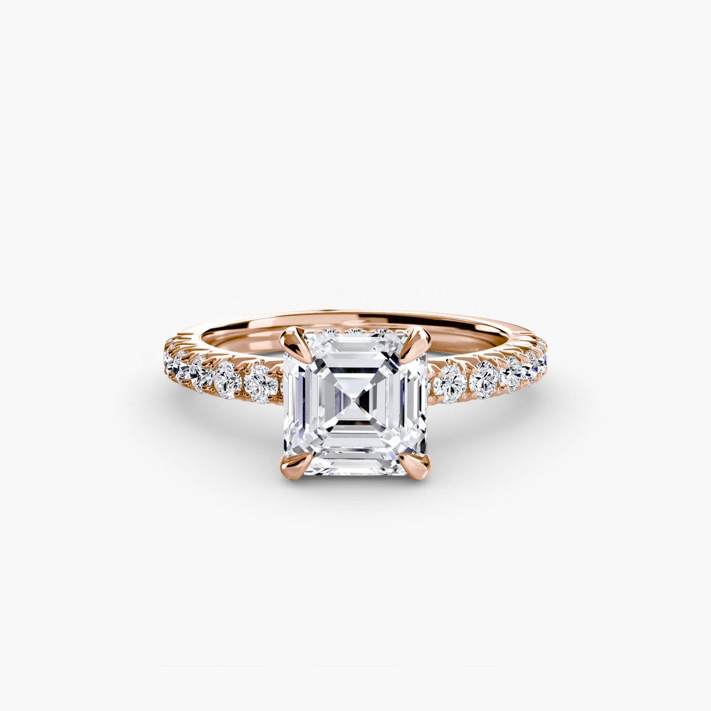 Solitaire with Pavé 6 - AYKA JEWELS
