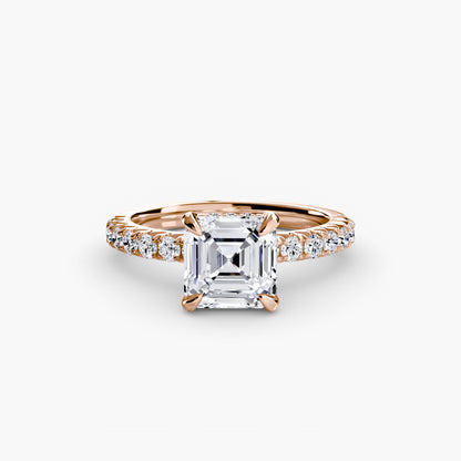 Solitaire with Pavé 6 - AYKA JEWELS