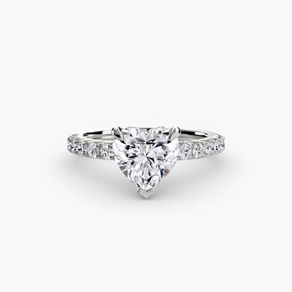 Solitaire with Pavé 6 - AYKA JEWELS