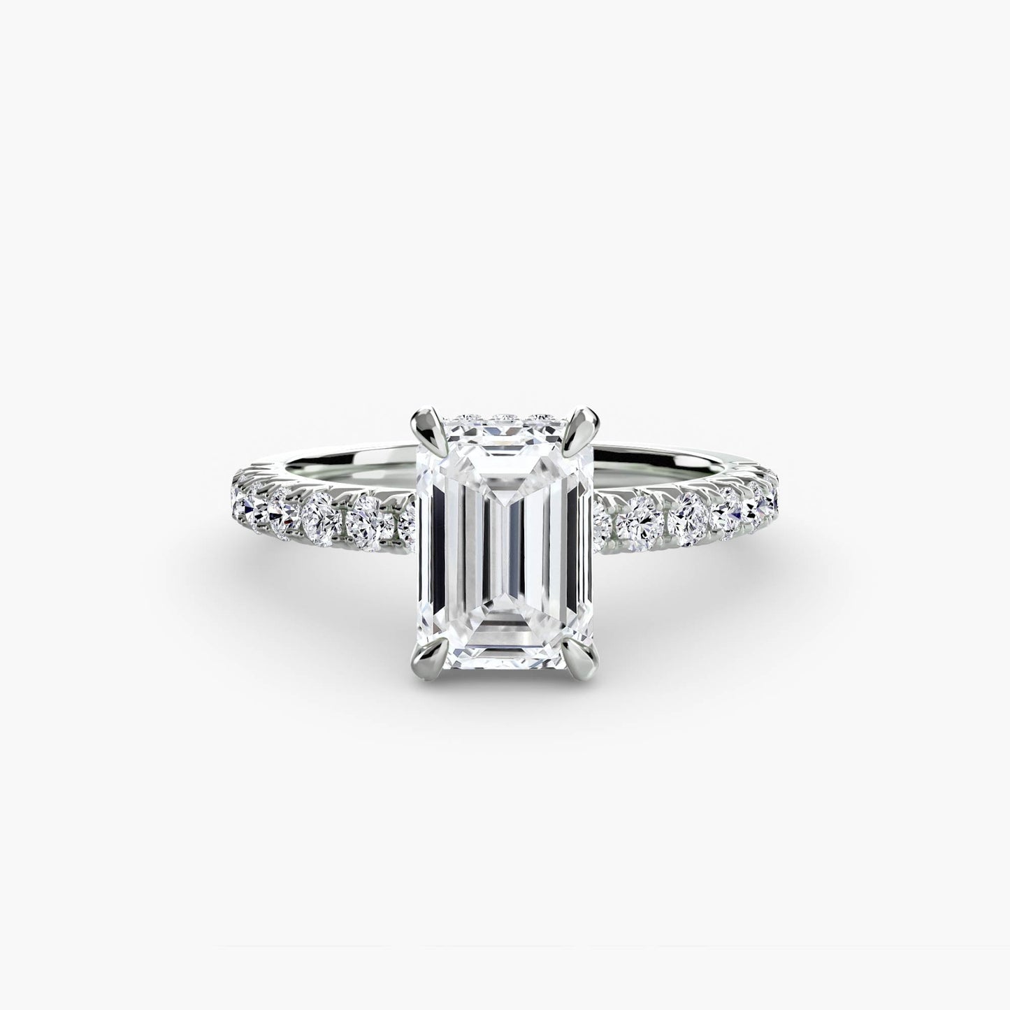 Solitaire with Pavé 6 - AYKA JEWELS