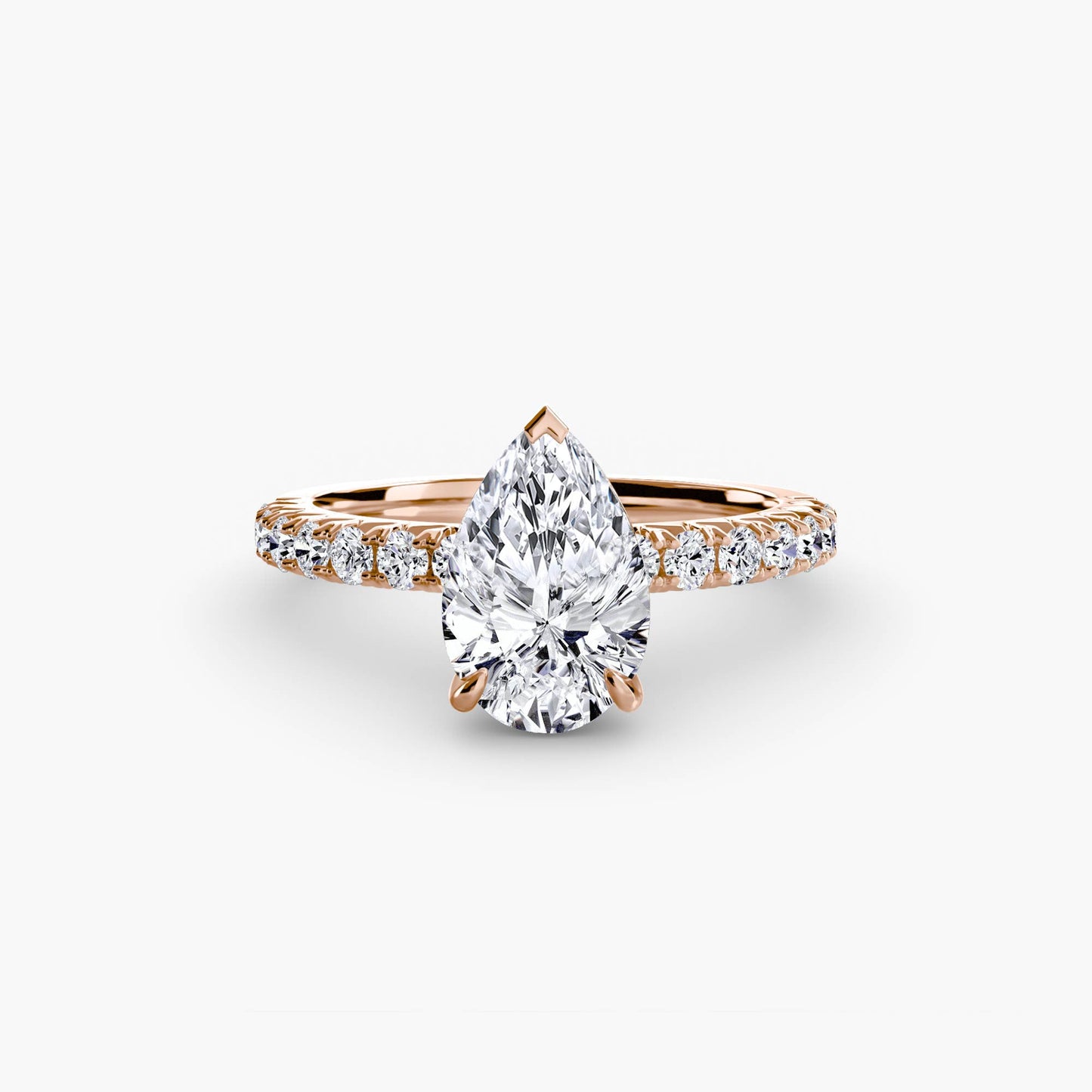 Solitaire with Pavé 6 - AYKA JEWELS