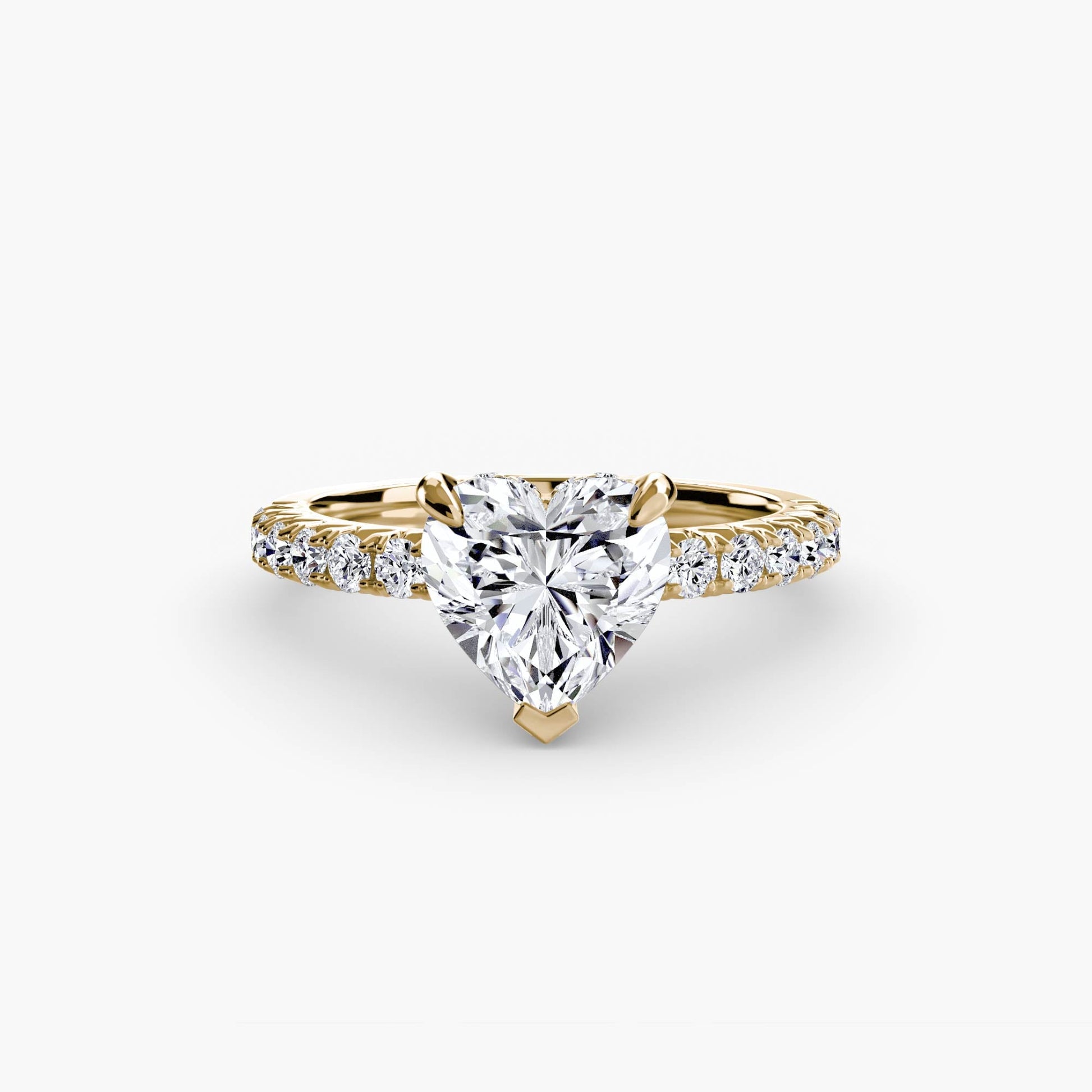 Solitaire with Pavé 6 - AYKA JEWELS