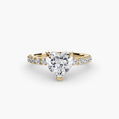 Solitaire with Pavé 6 - AYKA JEWELS