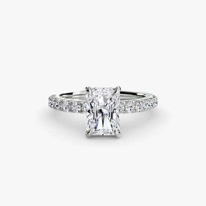 Solitaire with Pavé 6 - AYKA JEWELS
