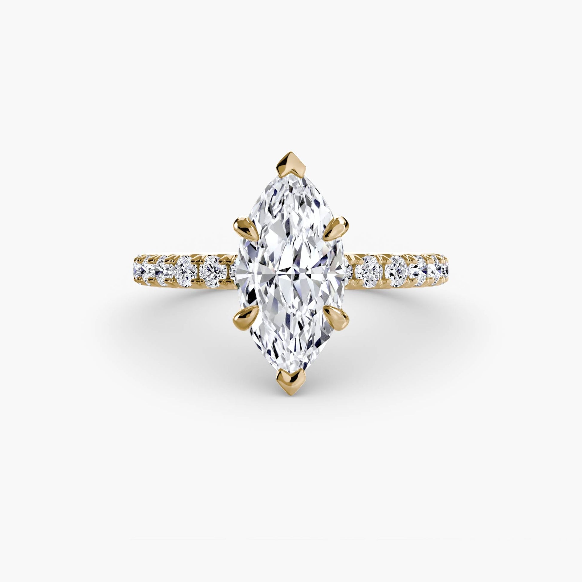 Solitaire with Pavé 6 - AYKA JEWELS