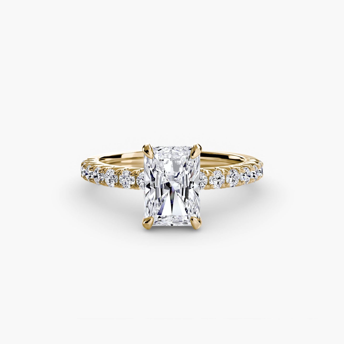 Solitaire with Pavé 6 - AYKA JEWELS