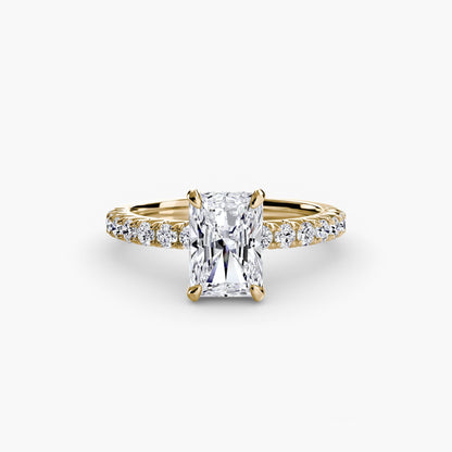 Solitaire with Pavé 6 - AYKA JEWELS