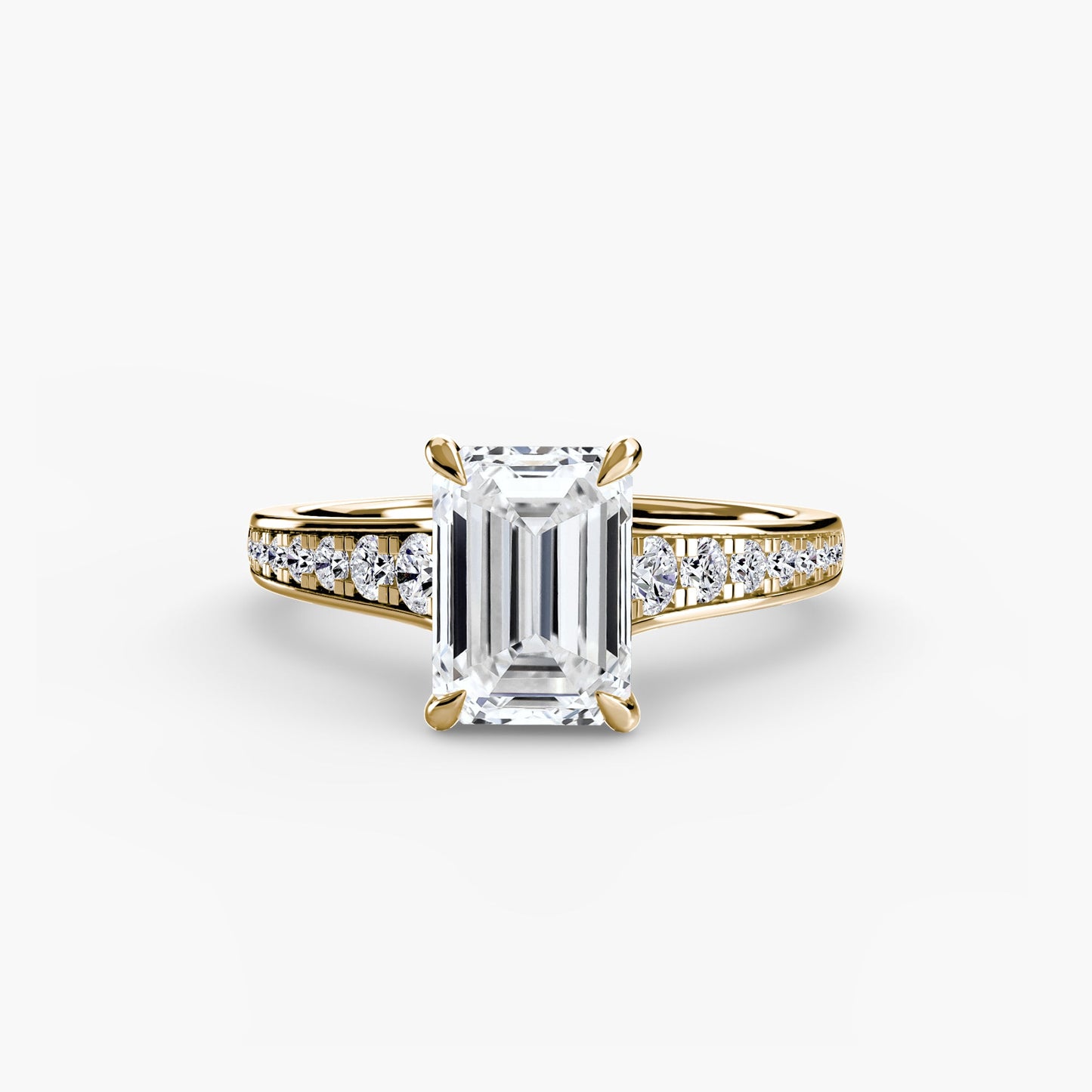 Solitaire with Pavé 7 - AYKA JEWELS