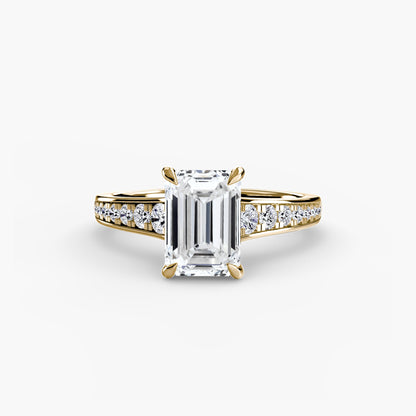 Solitaire with Pavé 7 - AYKA JEWELS