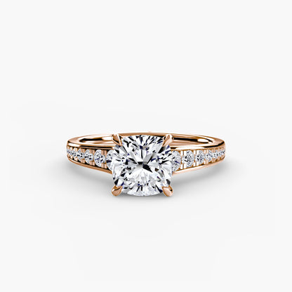 Solitaire with Pavé 7 - AYKA JEWELS