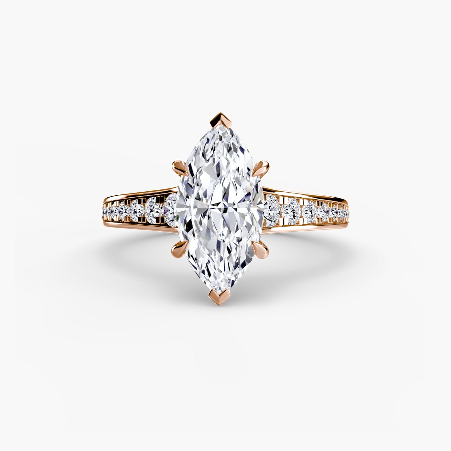 Solitaire with Pavé 7 - AYKA JEWELS