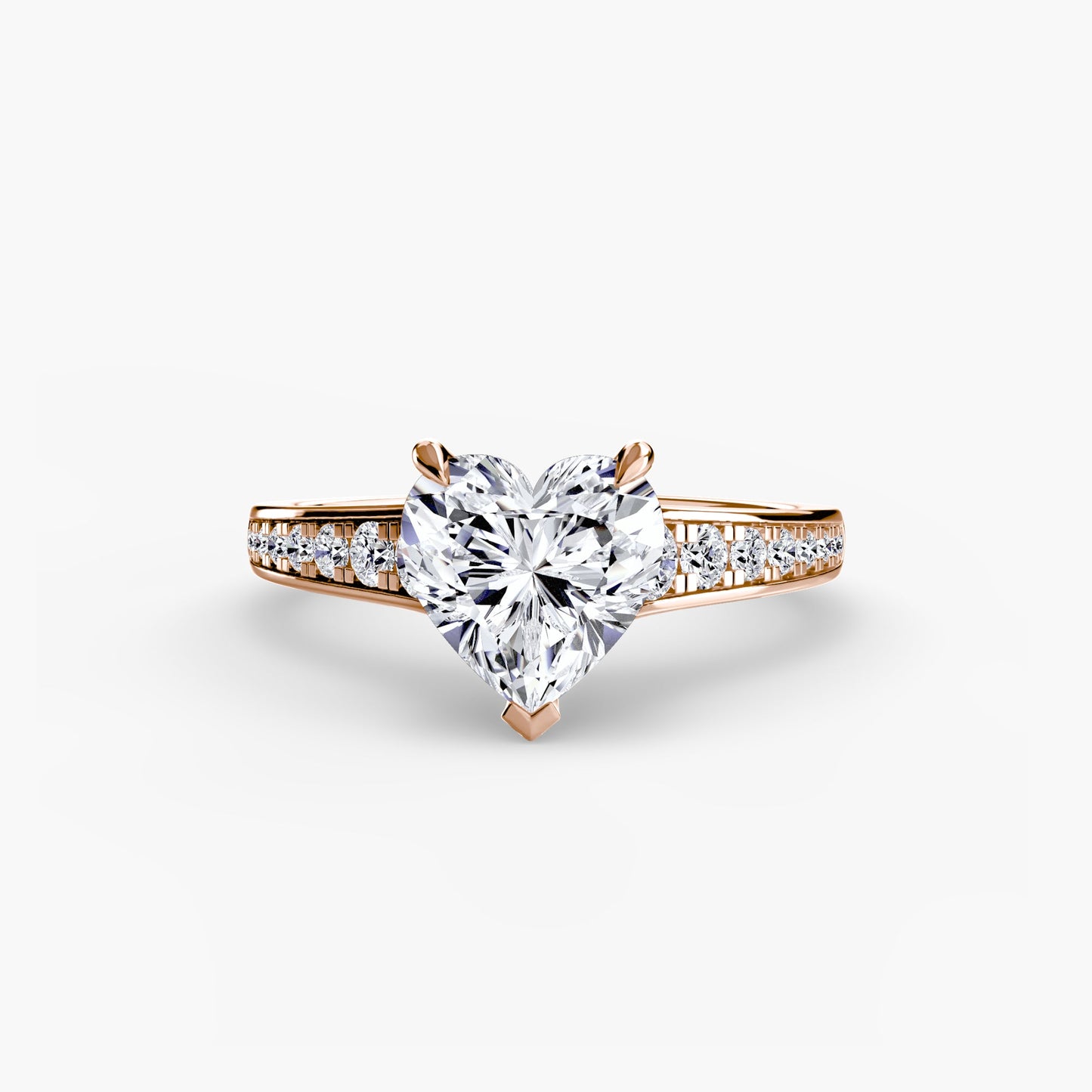 Solitaire with Pavé 7 - AYKA JEWELS
