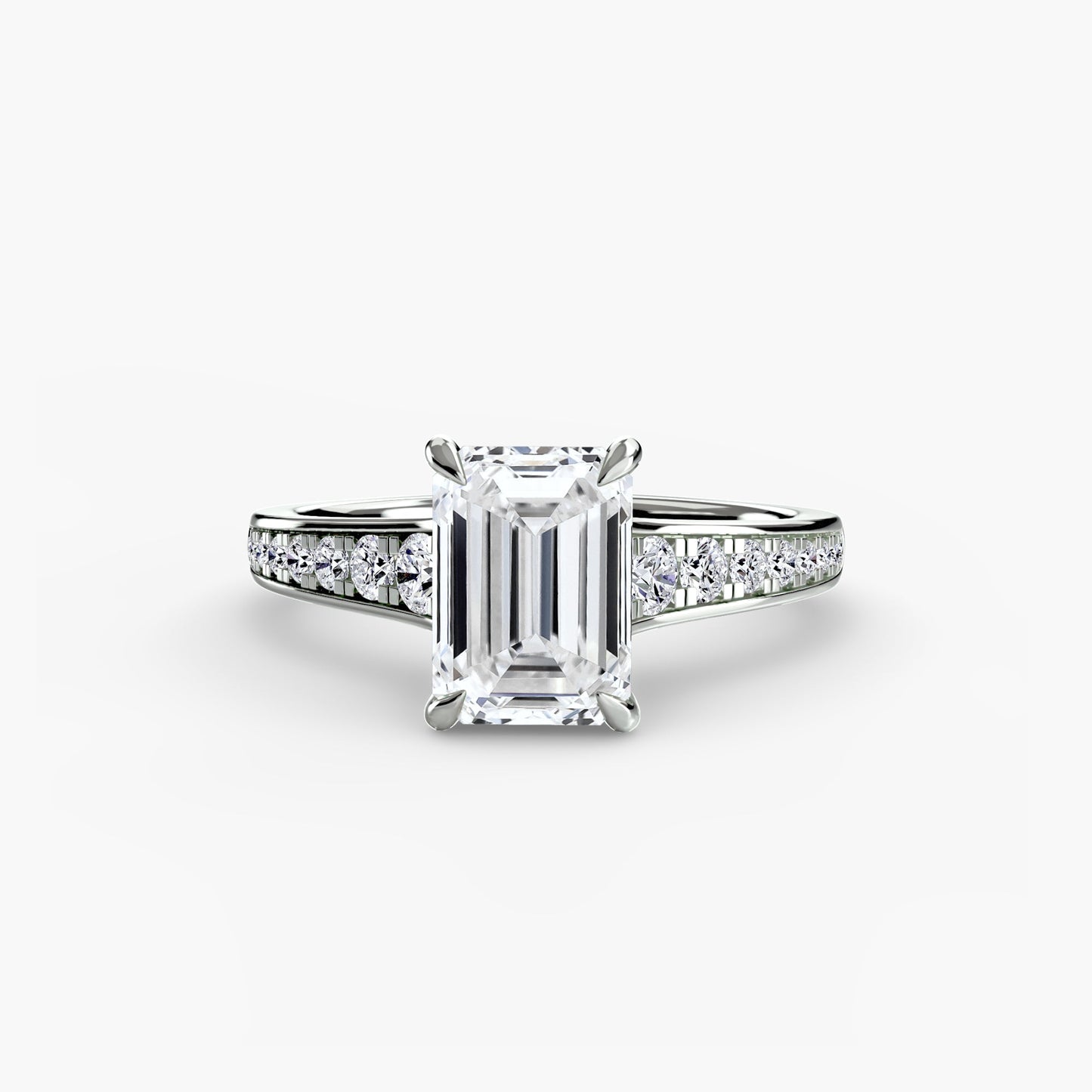 Solitaire with Pavé 7 - AYKA JEWELS