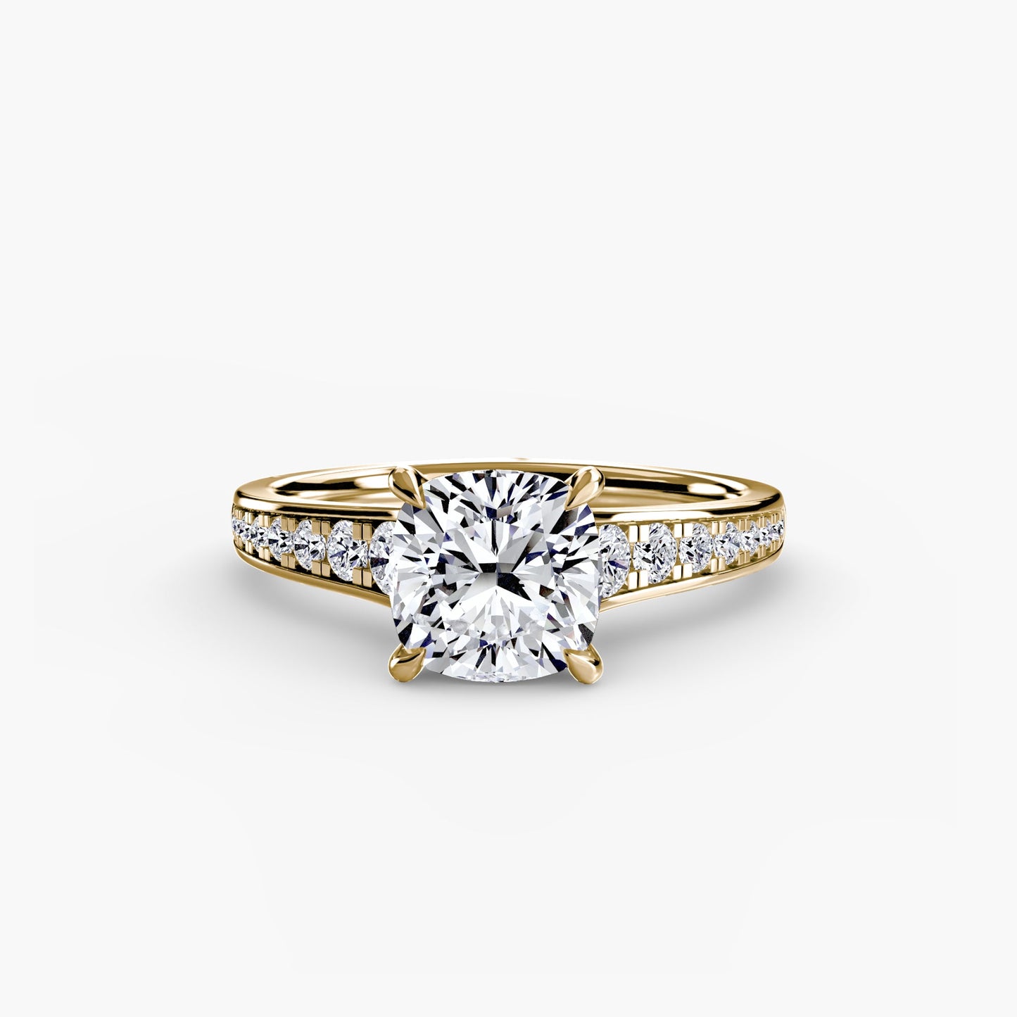 Solitaire with Pavé 7 - AYKA JEWELS