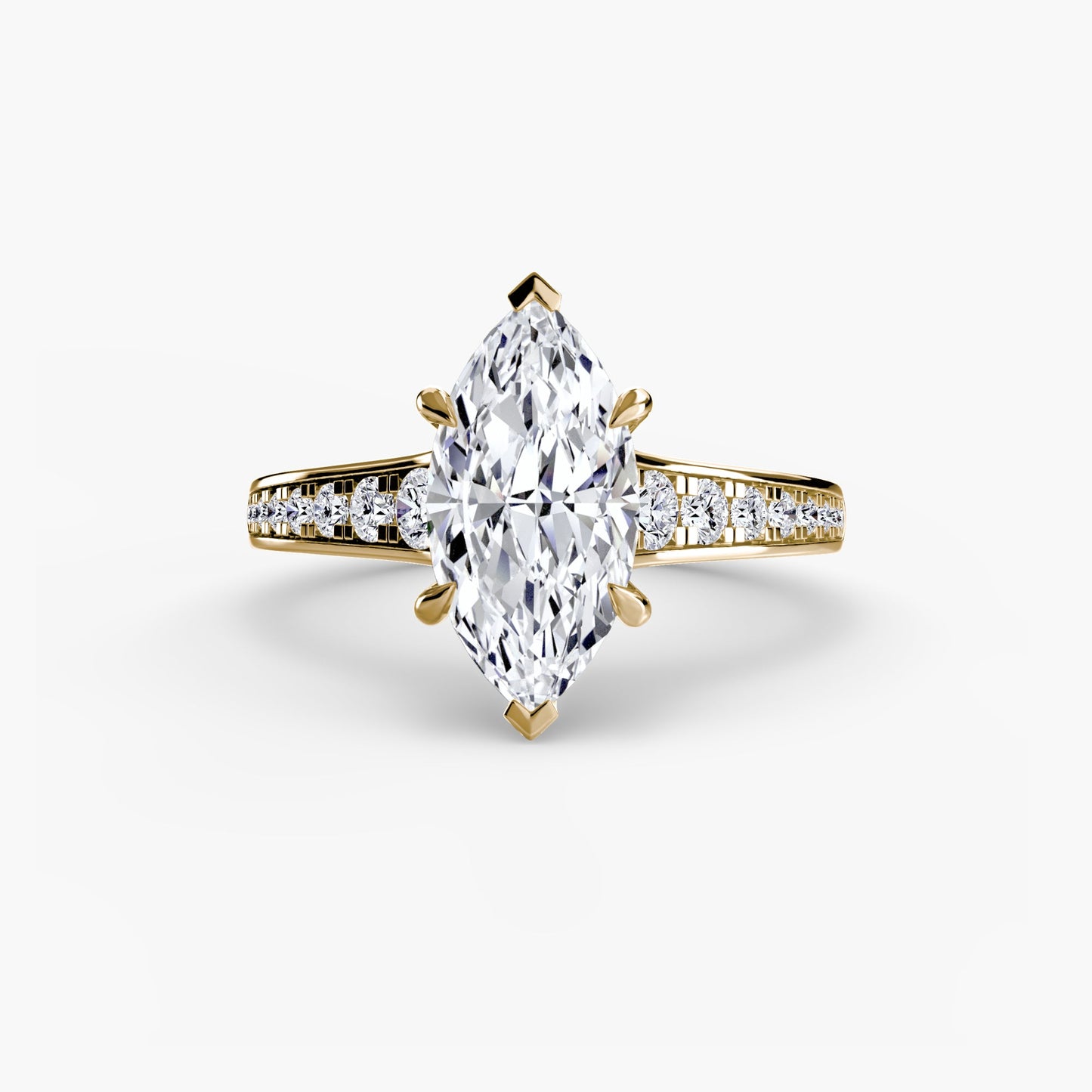 Solitaire with Pavé 7 - AYKA JEWELS