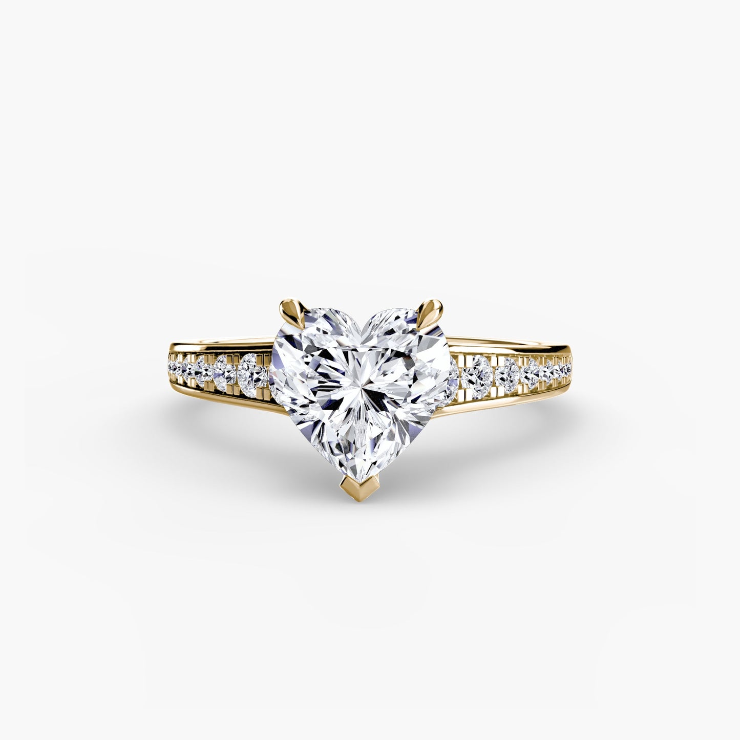 Solitaire with Pavé 7 - AYKA JEWELS
