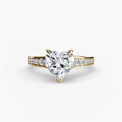 Solitaire with Pavé 7 - AYKA JEWELS