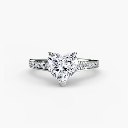 Solitaire with Pavé 7 - AYKA JEWELS