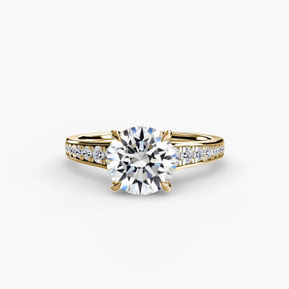 Solitaire with Pavé 7 - AYKA JEWELS