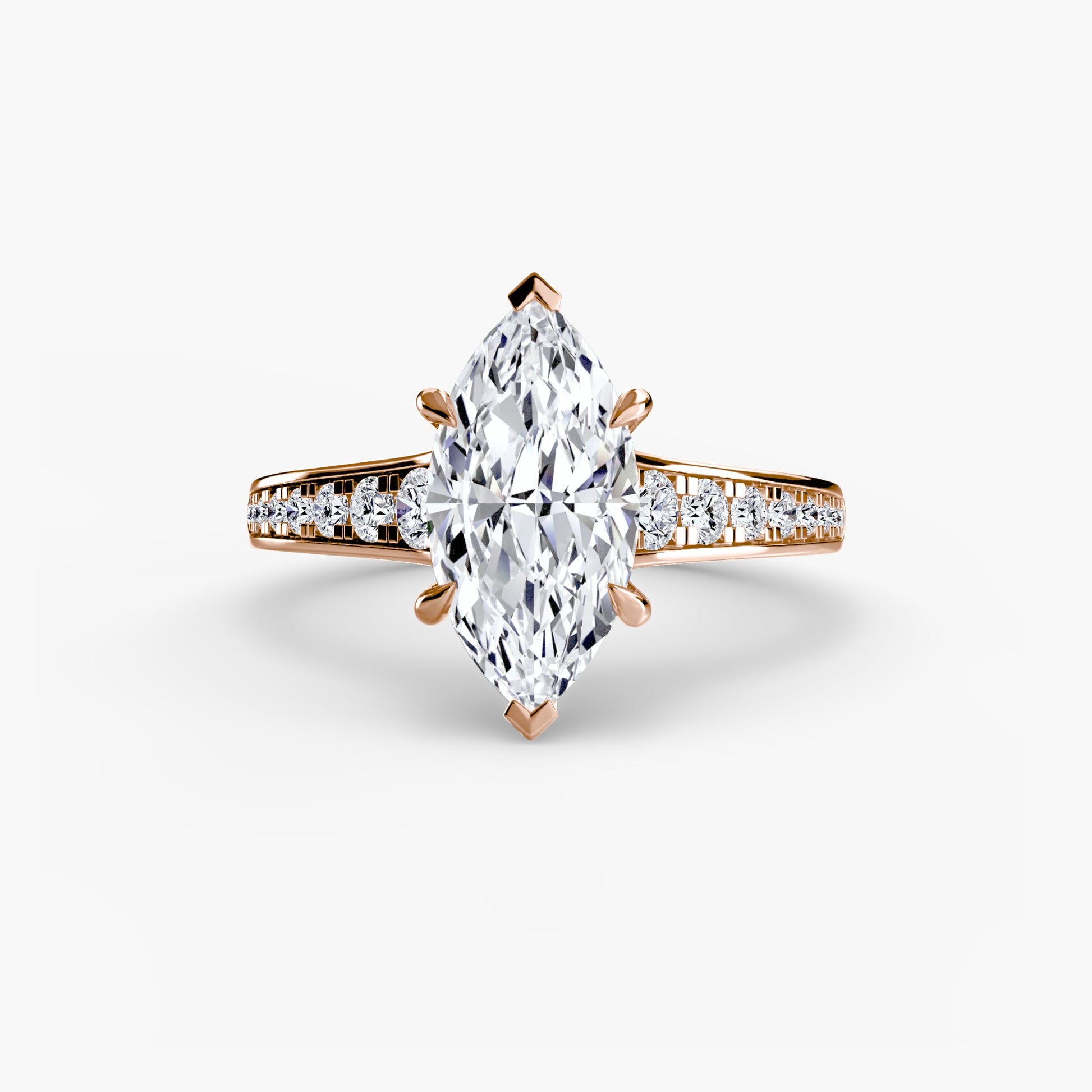 Solitaire with Pavé 7 - AYKA JEWELS