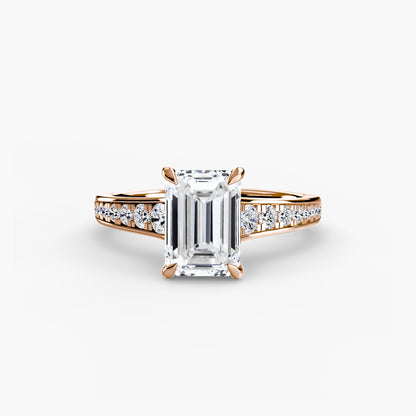 Solitaire with Pavé 7 - AYKA JEWELS