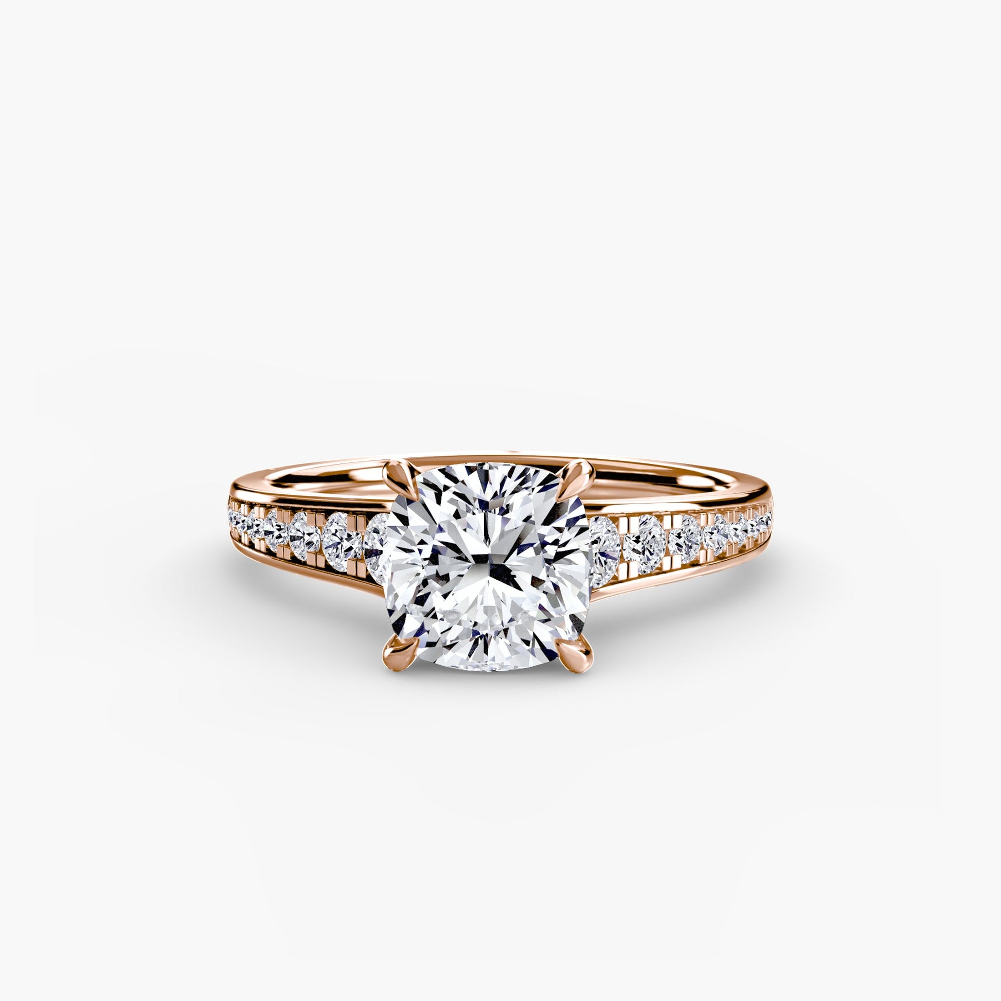 Solitaire with Pavé 7 - AYKA JEWELS