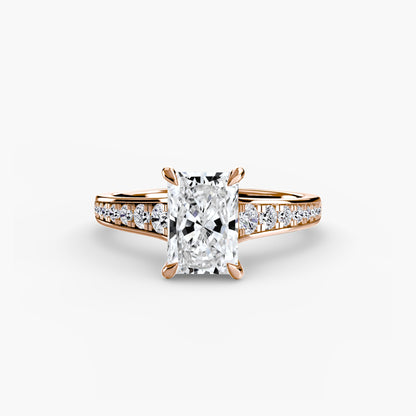 Solitaire with Pavé 7 - AYKA JEWELS