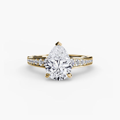 Solitaire with Pavé 7 - AYKA JEWELS