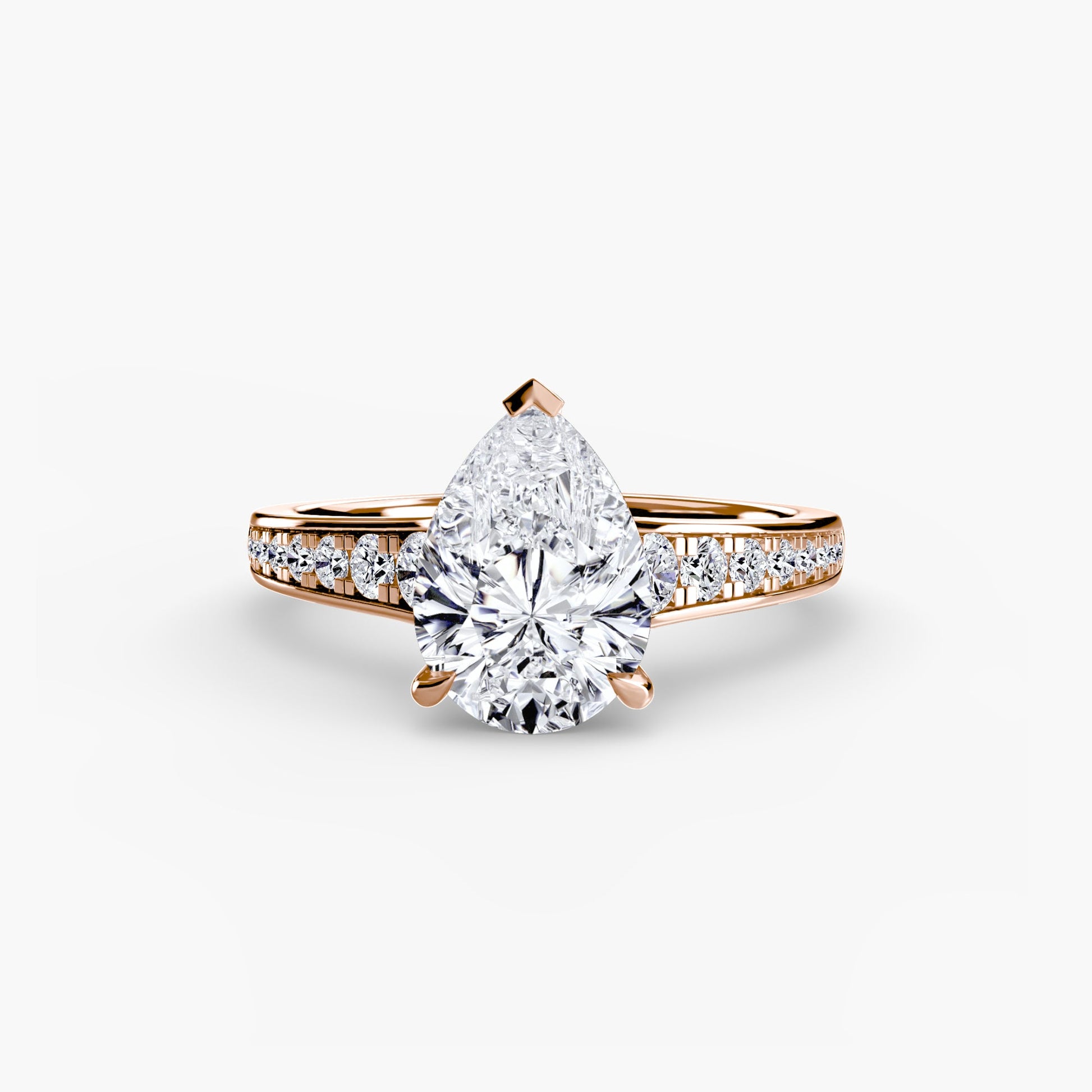 Solitaire with Pavé 7 - AYKA JEWELS