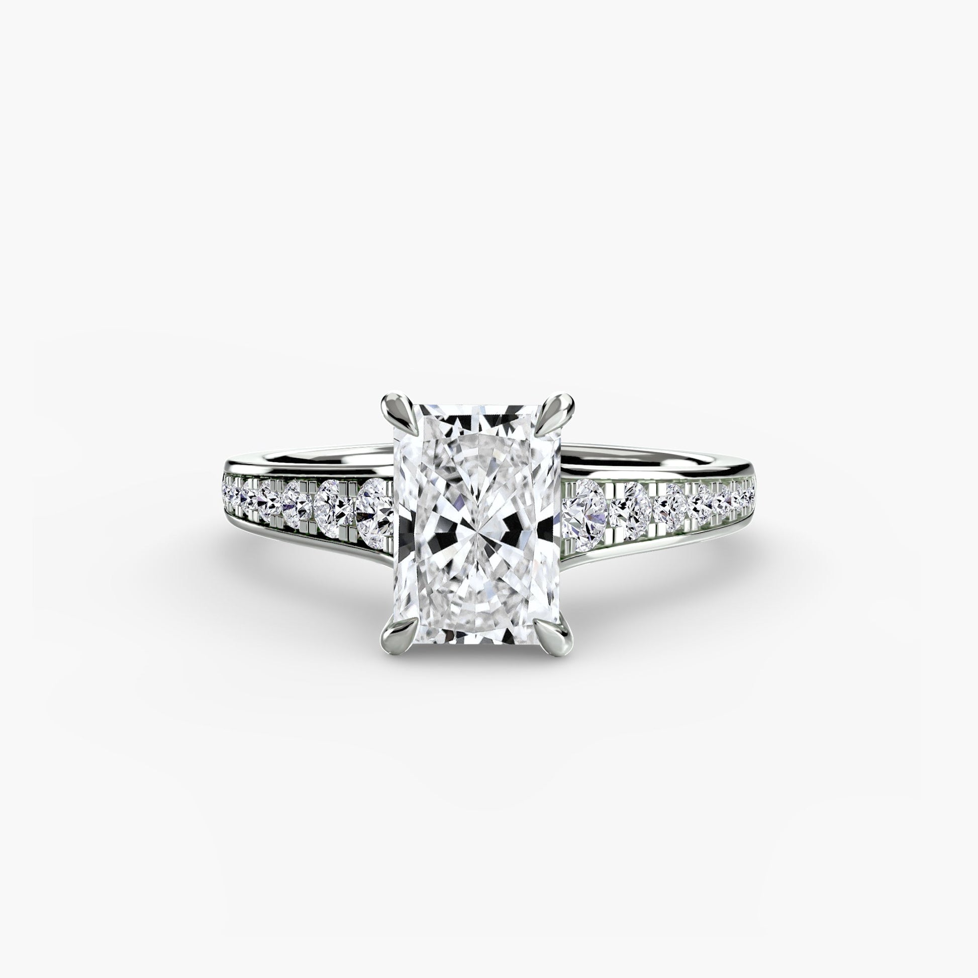Solitaire with Pavé 7 - AYKA JEWELS
