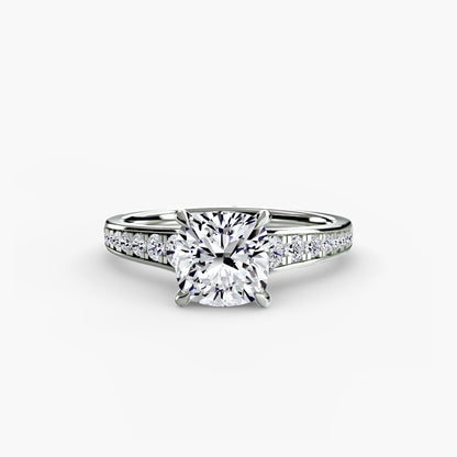 Solitaire with Pavé 7 - AYKA JEWELS
