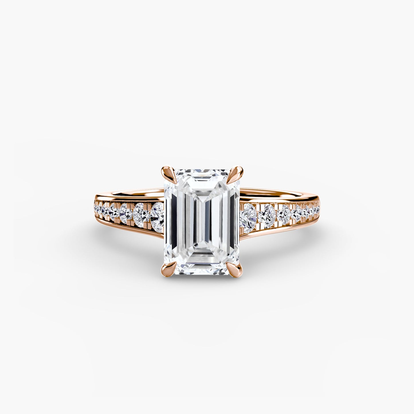 Solitaire with Pavé 7 - AYKA JEWELS