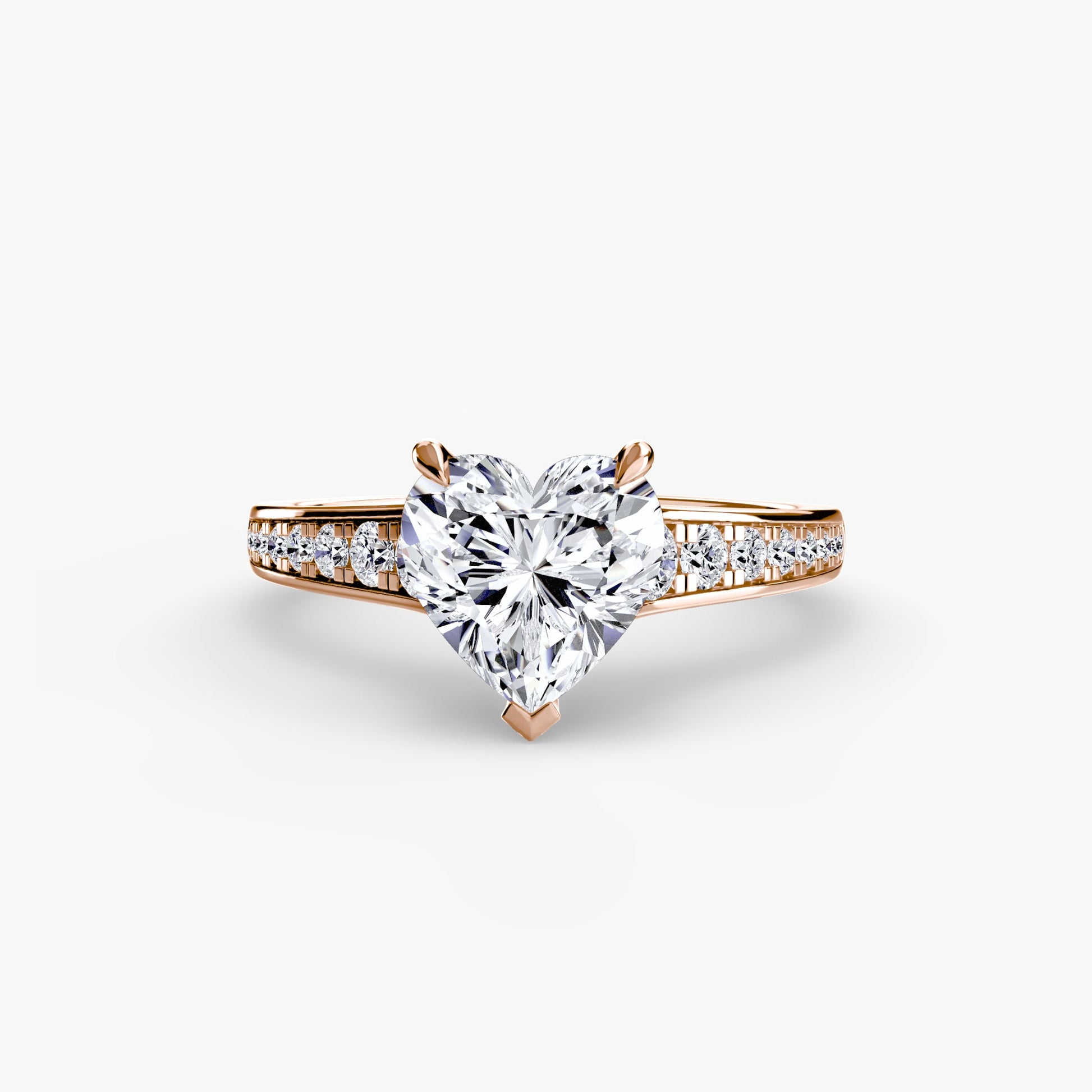 Solitaire with Pavé 7 - AYKA JEWELS
