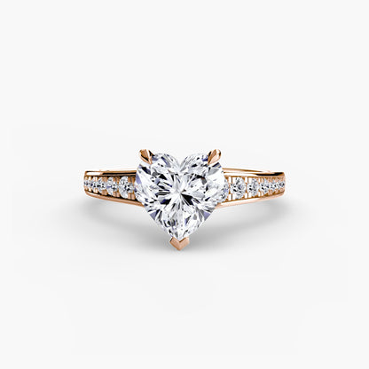 Solitaire with Pavé 7 - AYKA JEWELS