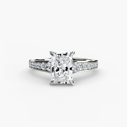 Solitaire with Pavé 7 - AYKA JEWELS