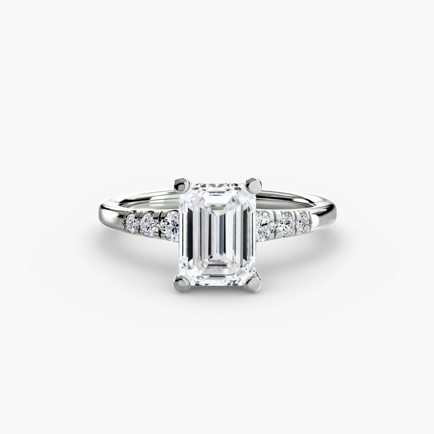 Solitaire with Shoulder Accents - AYKA JEWELS