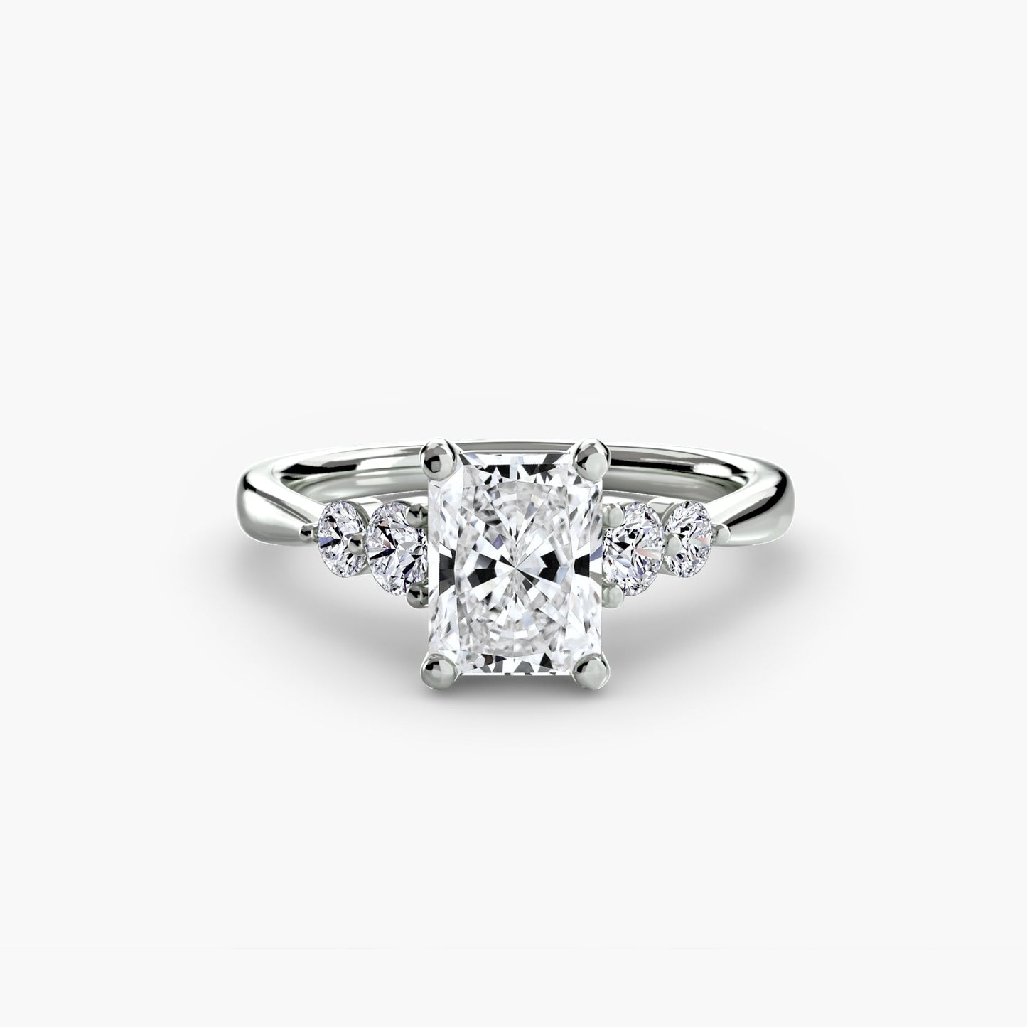 Solitaire with Shoulder Accents 2 - AYKA JEWELS