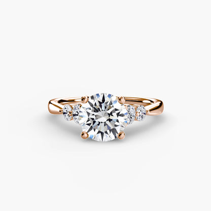 Solitaire with Shoulder Accents 2 - AYKA JEWELS