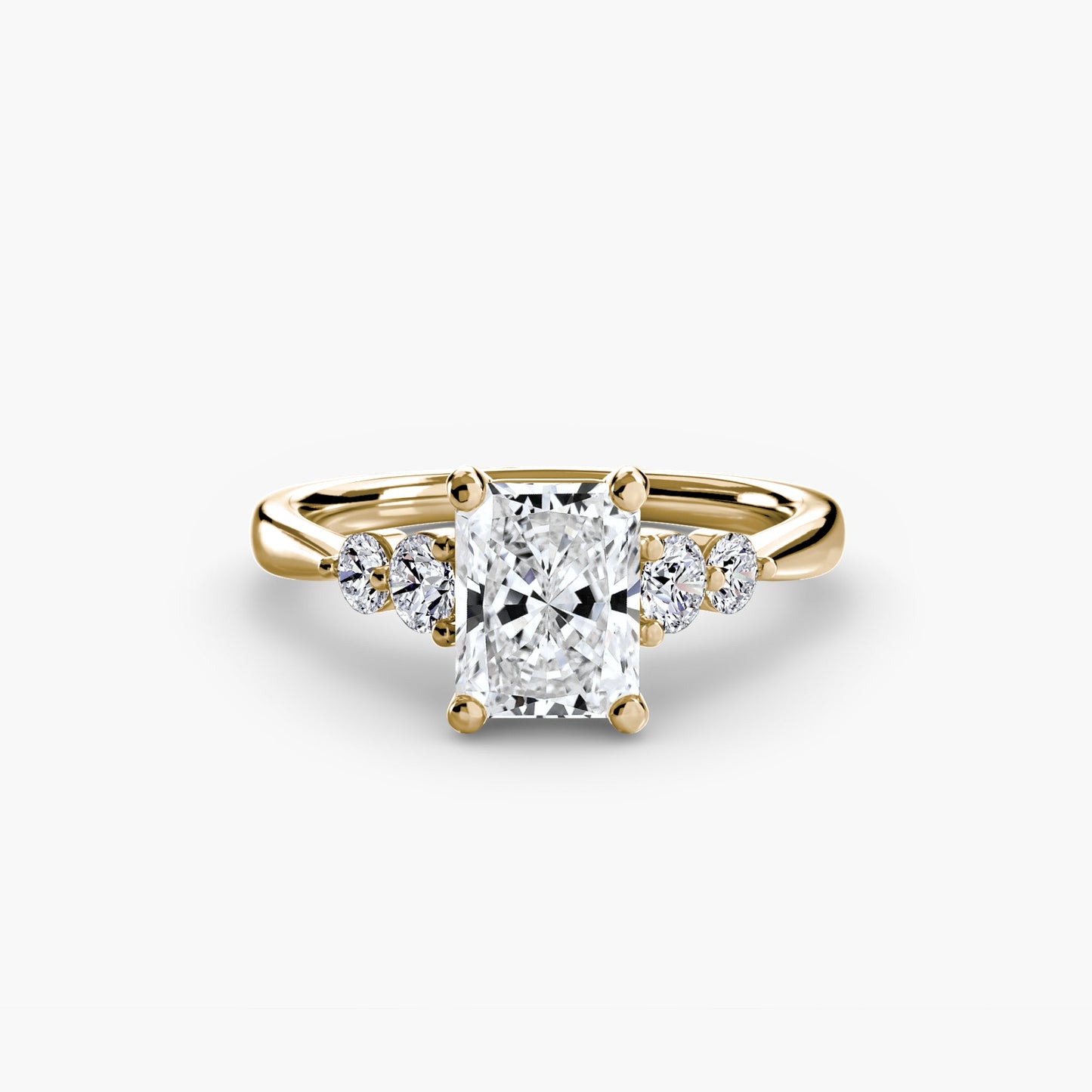 Solitaire with Shoulder Accents 2 - AYKA JEWELS