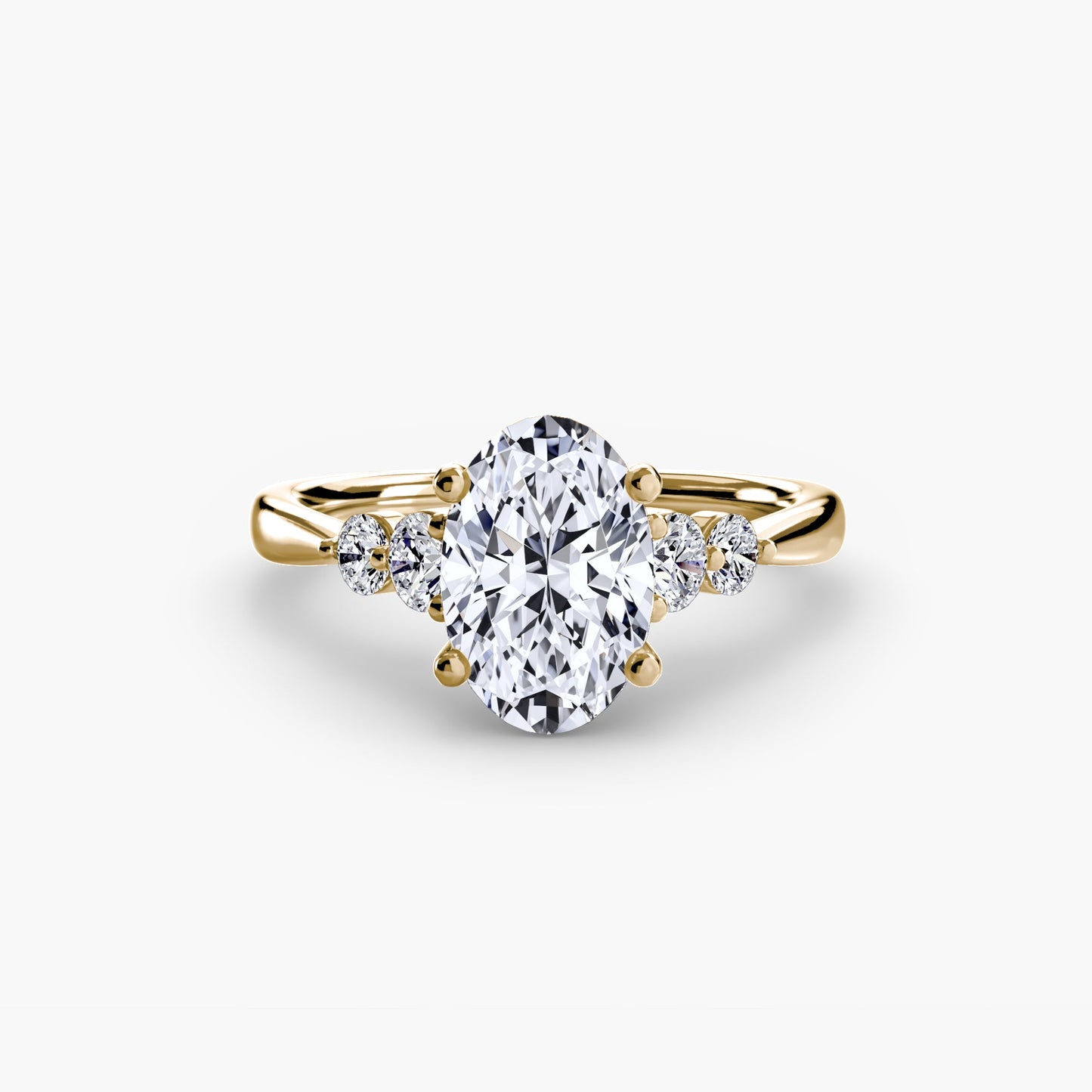 Solitaire with Shoulder Accents 2 - AYKA JEWELS
