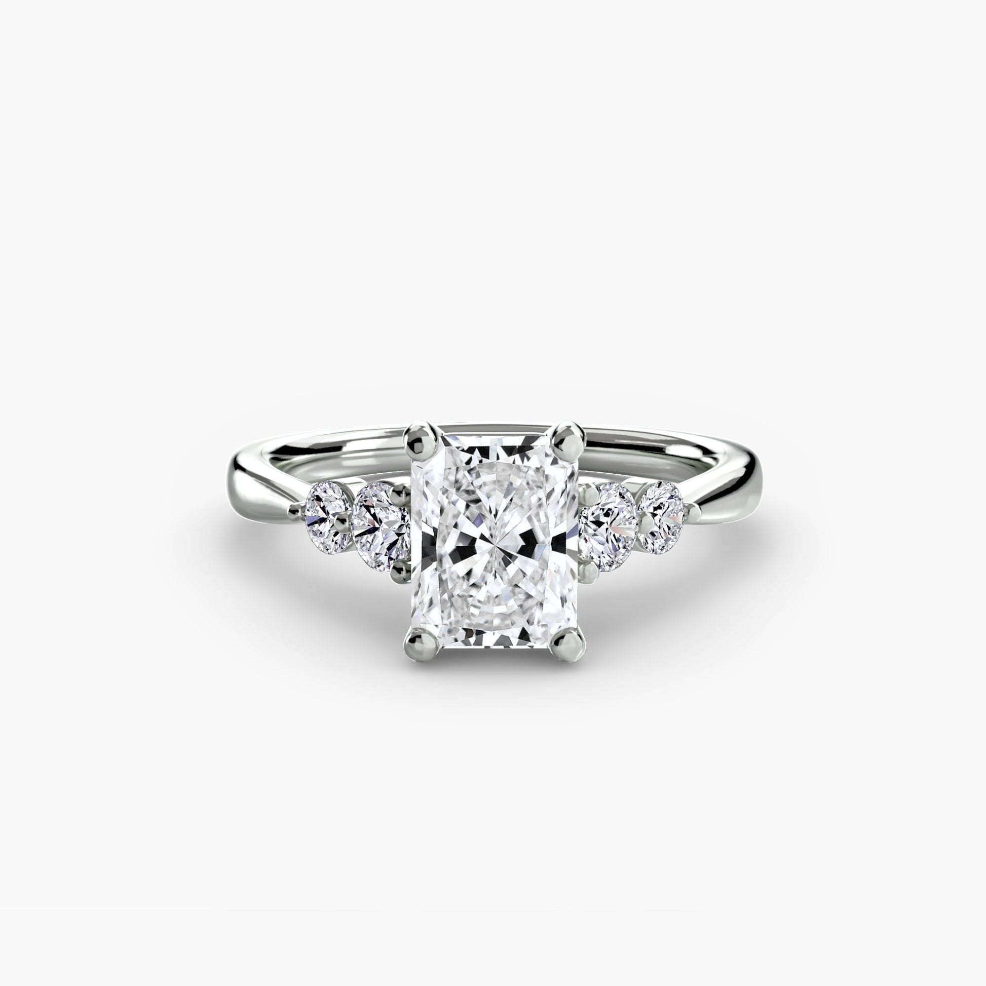 Solitaire with Shoulder Accents 2 - AYKA JEWELS